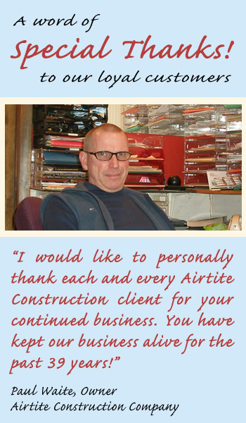 Special Thanks to Airtite Customers